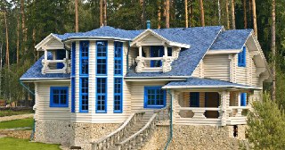 Строительство дома из оцилиндрованного бревна под ключ Сургут цены от 12237 руб.