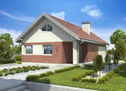 № 1002 Купить Проект дома Злотлинек. Закажите готовый проект № 1002 в Сургуте, цена 38074 руб.