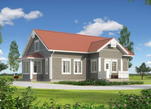 № 1117 Купить Проект дома Котикартано 155-185. Закажите готовый проект № 1117 в Сургуте, цена 55800 руб.