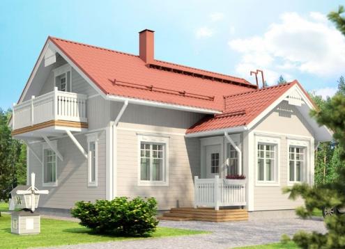 № 1162 Купить Проект дома Карелия 67. Закажите готовый проект № 1162 в Сургуте, цена 24120 руб.