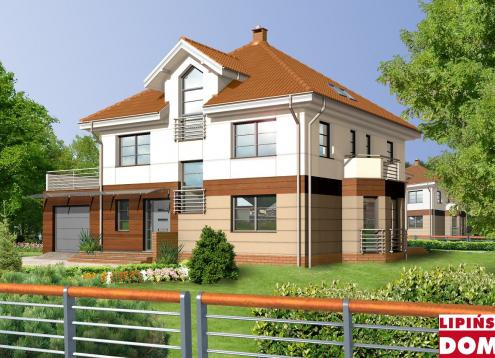 № 1444 Купить Проект дома Севилья. Закажите готовый проект № 1444 в Сургуте, цена 54400 руб.