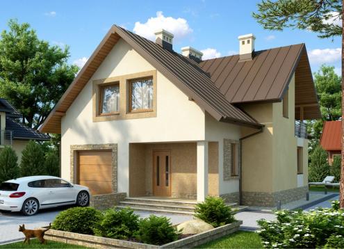 № 1596 Купить Проект дома Дирак. Закажите готовый проект № 1596 в Сургуте, цена 0 руб.