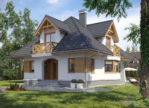 № 1603 Купить Проект дома Константин. Закажите готовый проект № 1603 в Сургуте, цена 40680 руб.