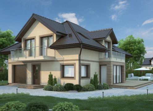 № 1640 Купить Проект дома Сирень. Закажите готовый проект № 1640 в Сургуте, цена 49075 руб.