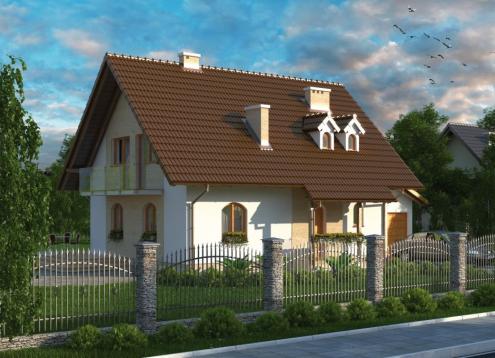 № 1661 Купить Проект дома Полесье. Закажите готовый проект № 1661 в Сургуте, цена 49284 руб.