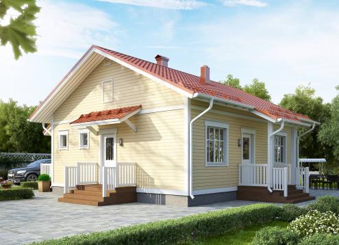 № 1662 Купить Проект дома Ателикоти 1-80А. Закажите готовый проект № 1662 в Сургуте, цена 28800 руб.