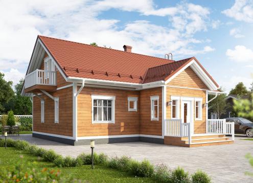 № 1673 Купить Проект дома Ателикоти 2-103А. Закажите готовый проект № 1673 в Сургуте, цена 52920 руб.