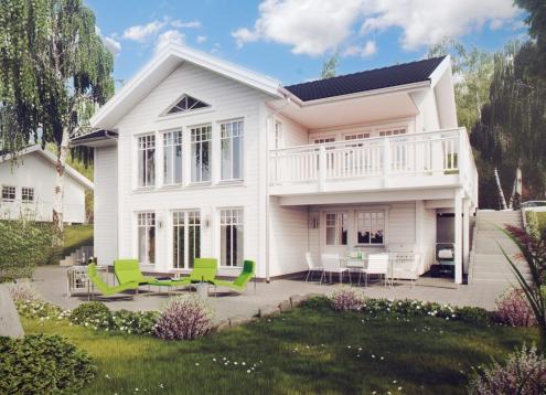 № 1715 Купить Проект дома Сундвик. Закажите готовый проект № 1715 в Сургуте, цена 72720 руб.
