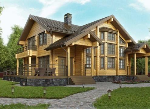 № 1728 Купить Проект дома ЕЛШ - 290. Закажите готовый проект № 1728 в Сургуте, цена 60120 руб.