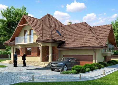 № 1822 Купить Проект дома Вереск-2. Закажите готовый проект № 1822 в Сургуте, цена 53784 руб.