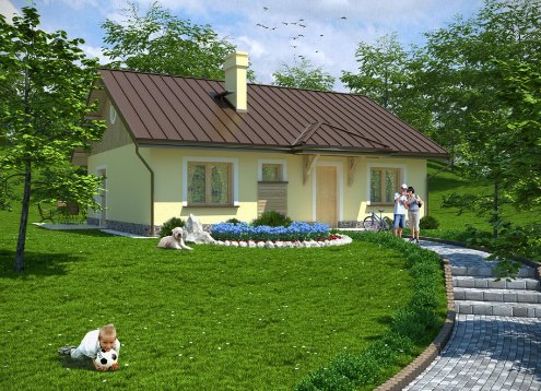 № 1847 Проект дома Поладио. Закажите готовый проект № 1847 в Сургуте, цена 27788 руб.